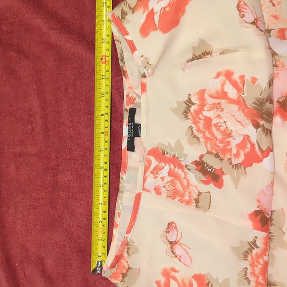 #023 Louben Women sz 16 (Fit 10-12) Butterfly & flowers lined skirt. One Only! - Picture 5 of 6